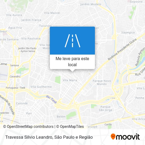 Travessa Silvio Leandro mapa
