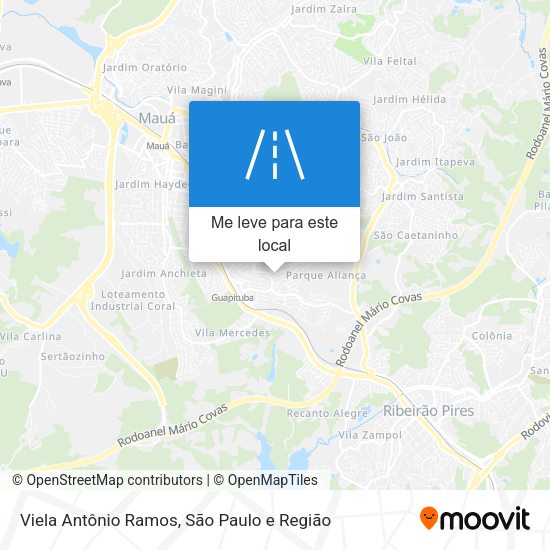 Viela Antônio Ramos mapa