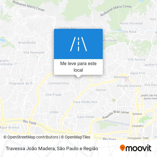 Travessa João Madera mapa