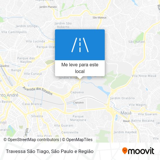Travessa São Tiago mapa