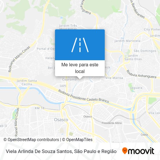 Viela Arlinda De Souza Santos mapa