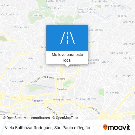 Viela Balthazar Rodrigues mapa