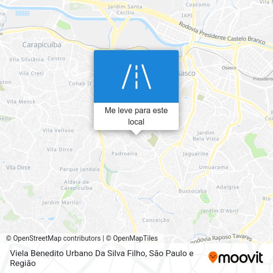 Viela Benedito Urbano Da Silva Filho mapa