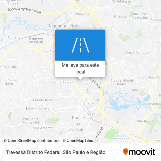 Travessa Distrito Federal mapa