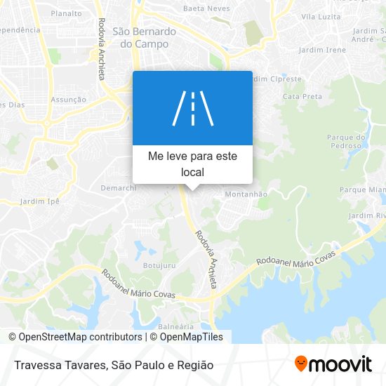 Travessa Tavares mapa