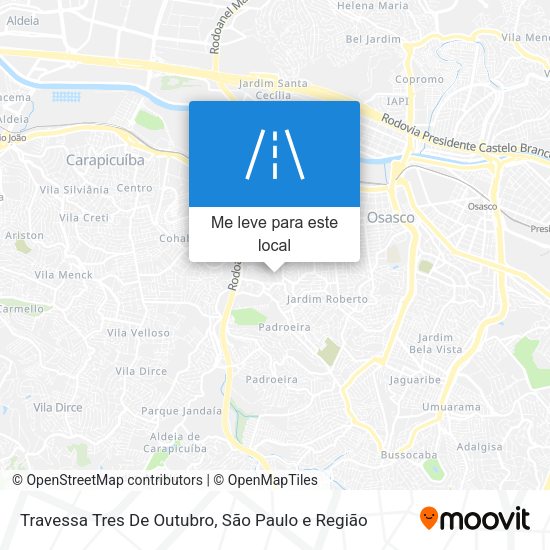 Travessa Tres De Outubro mapa