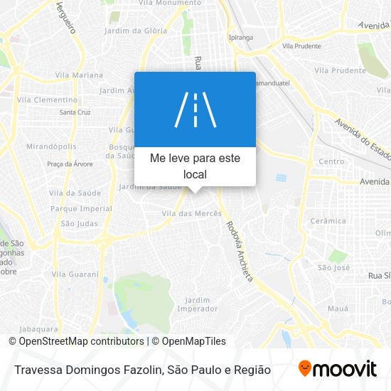Travessa Domingos Fazolin mapa