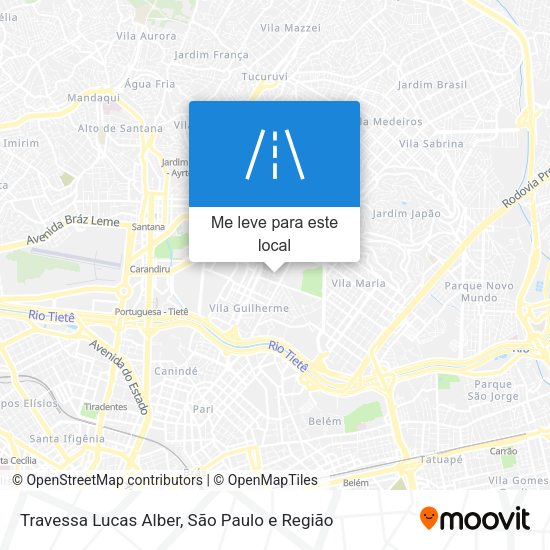 Travessa Lucas Alber mapa