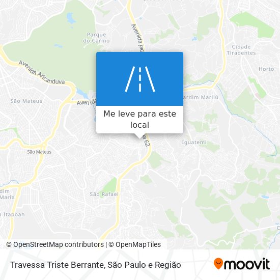 Travessa Triste Berrante mapa