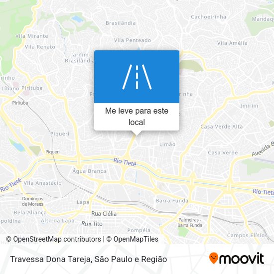 Travessa Dona Tareja mapa