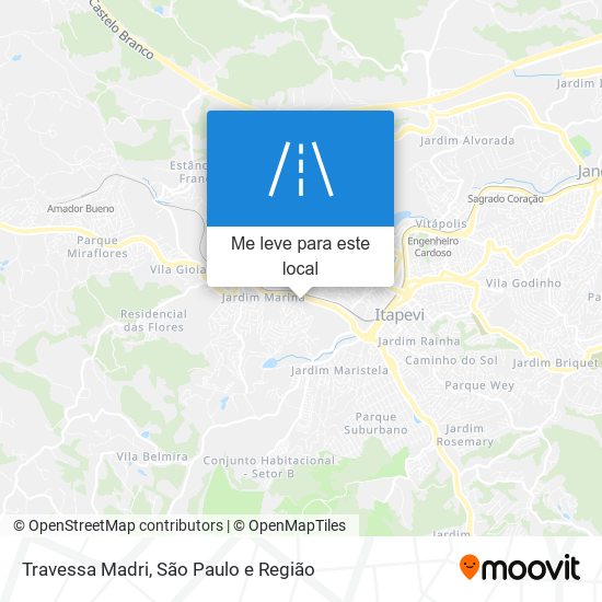 Travessa Madri mapa