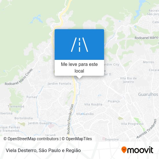 Viela Desterro mapa