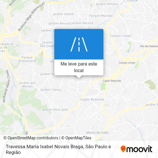 Travessa Maria Isabel Novais Braga mapa