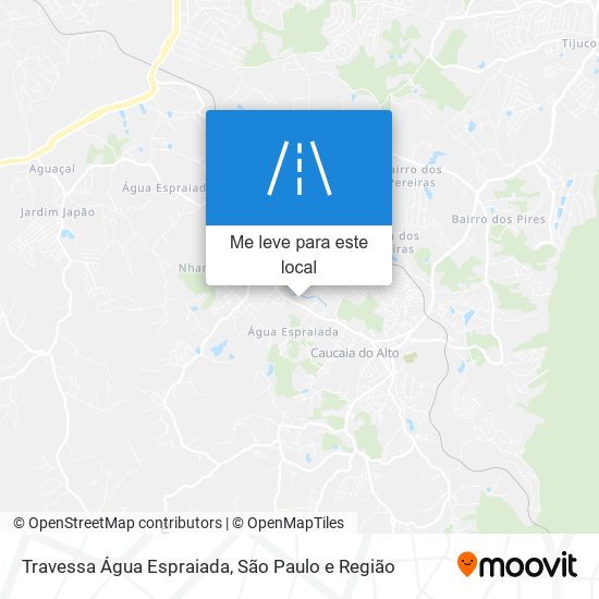 Travessa Água Espraiada mapa