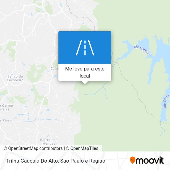 Trilha Caucáia Do Alto mapa