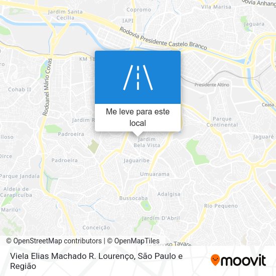 Viela Elias Machado R. Lourenço mapa