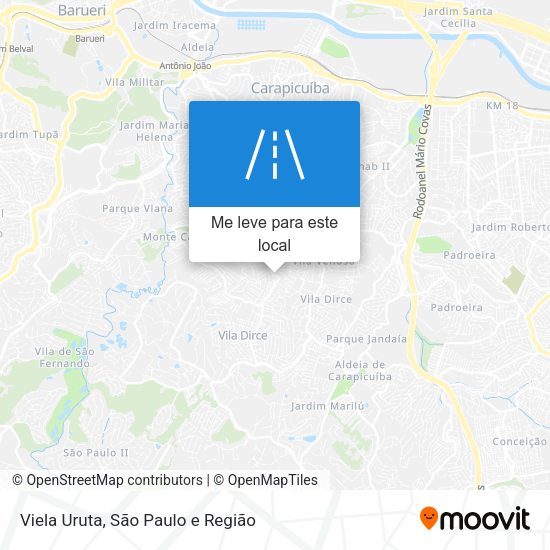 Viela Uruta mapa