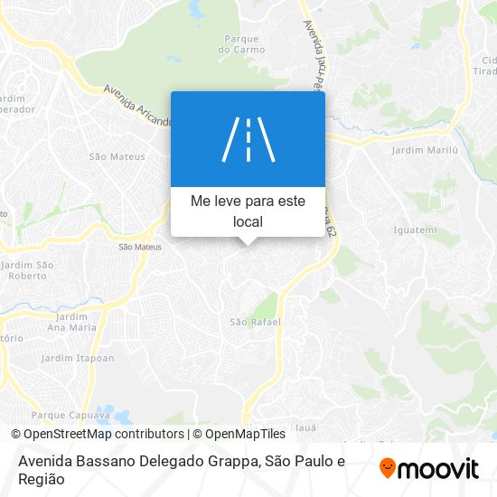 Avenida Bassano Delegado Grappa mapa