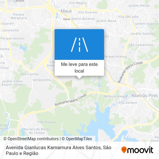 Avenida Gianlucas Kamamura Alves Santos mapa
