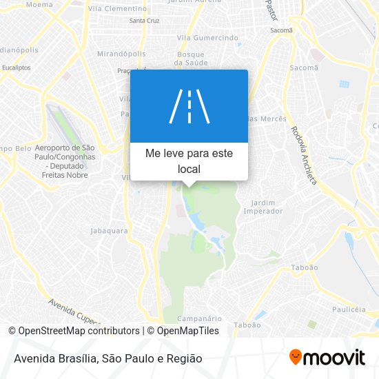 Avenida Brasília mapa