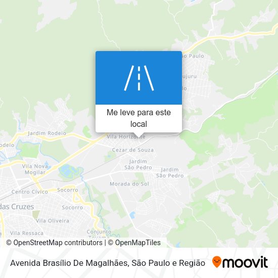 Avenida Brasílio De Magalhães mapa