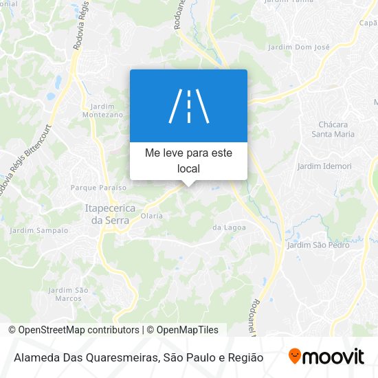 Alameda Das Quaresmeiras mapa