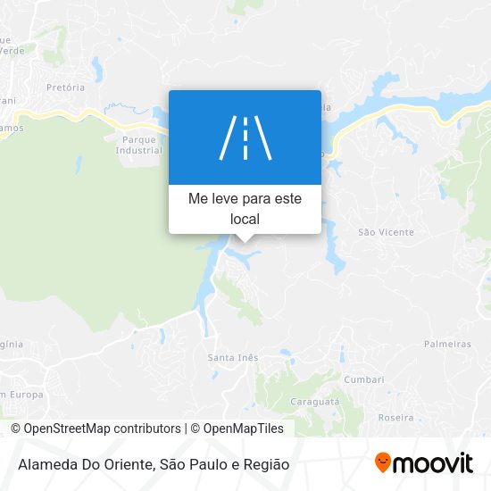 Alameda Do Oriente mapa