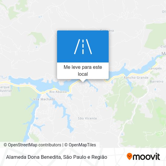 Alameda Dona Benedita mapa