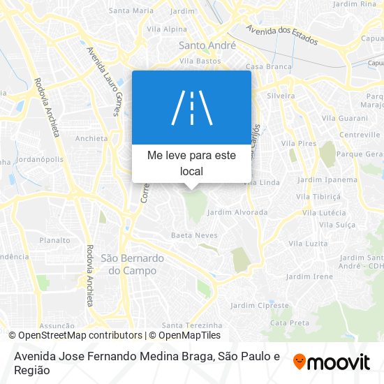 Avenida Jose Fernando Medina Braga mapa