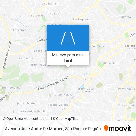 Avenida José André De Moraes mapa