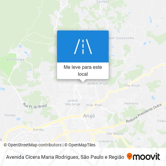 Avenida Cícera Maria Rodrigues mapa