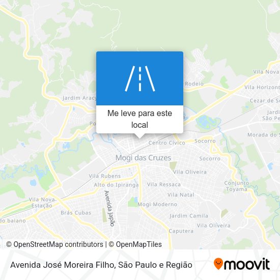 Avenida José Moreira Filho mapa