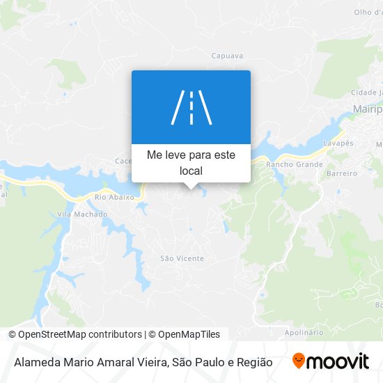 Alameda Mario Amaral Vieira mapa