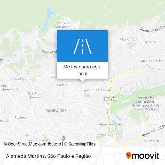 Alameda Martins mapa