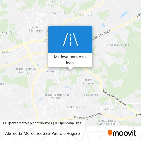 Alameda Mercurio mapa