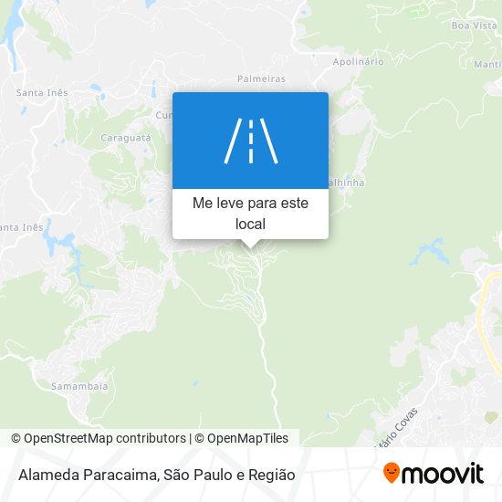 Alameda Paracaima mapa