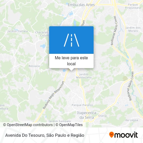 Avenida Do Tesouro mapa