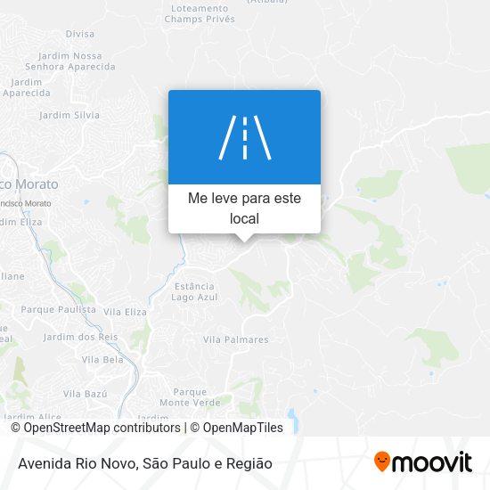 Avenida Rio Novo mapa