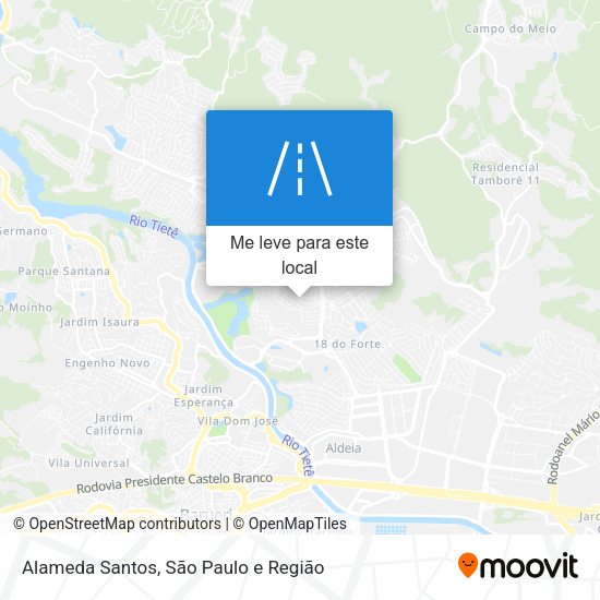 Alameda Santos mapa