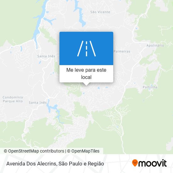 Avenida Dos Alecrins mapa