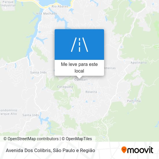 Avenida Dos Colibris mapa
