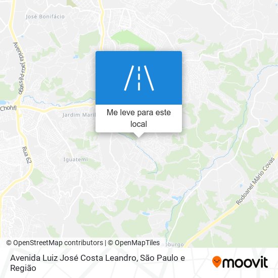 Avenida Luiz José Costa Leandro mapa