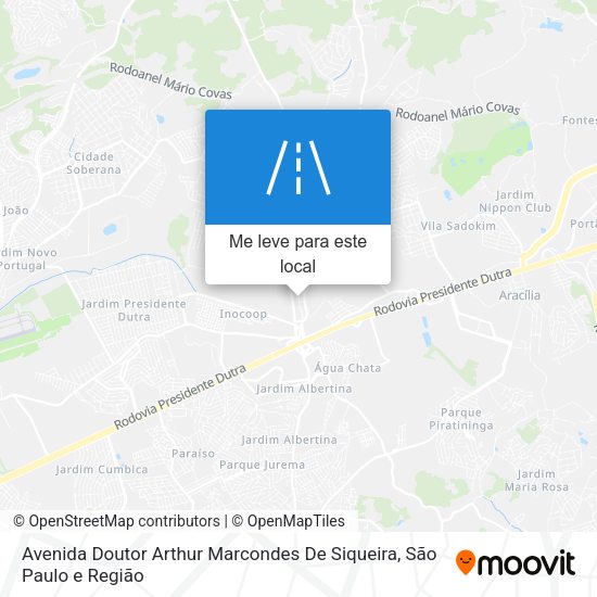 Avenida Doutor Arthur Marcondes De Siqueira mapa
