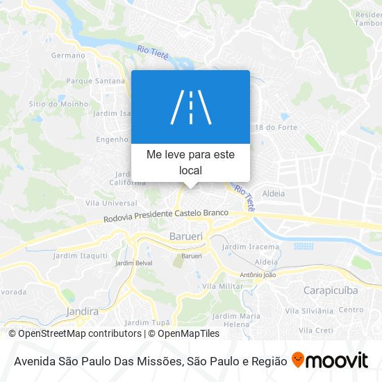 Avenida São Paulo Das Missões mapa