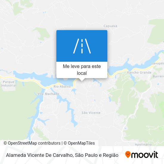 Alameda Vicente De Carvalho mapa