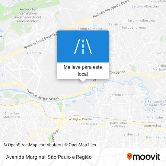 Avenida Marginal mapa