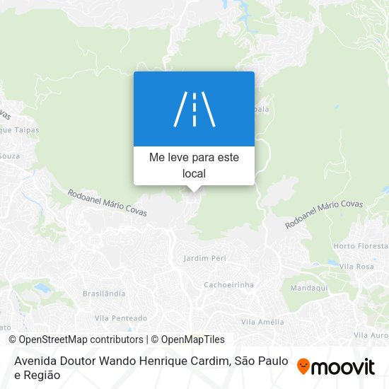 Avenida Doutor Wando Henrique Cardim mapa
