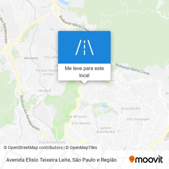 Avenida Elisio Teixeira Leite mapa