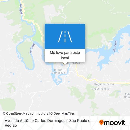 Avenida Antônio Carlos Domingues mapa