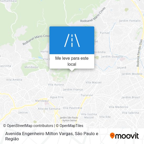 Avenida Engenheiro Milton Vargas mapa